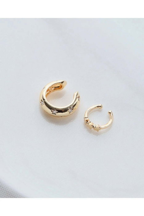 Heliophilia Silver Pendientes de Latón con Piedra de Circonio Dorados